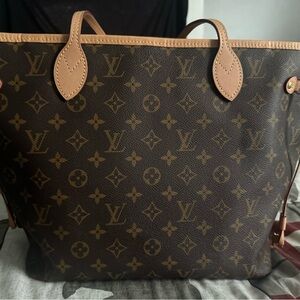 Louis Vuitton Classic Monogram Tote in Brown and Tan MM